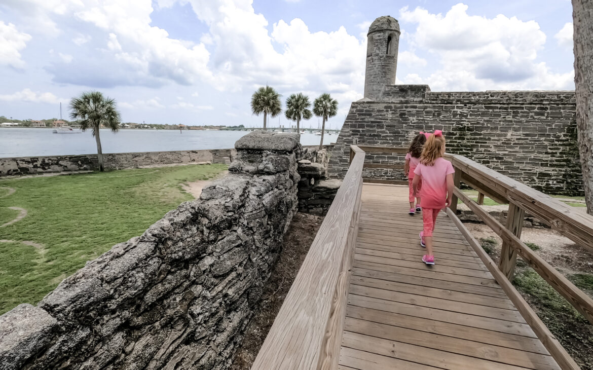 Castillo de San Marcos - National Monument - Oldest Masonry Fort in the Continental US - Walking around