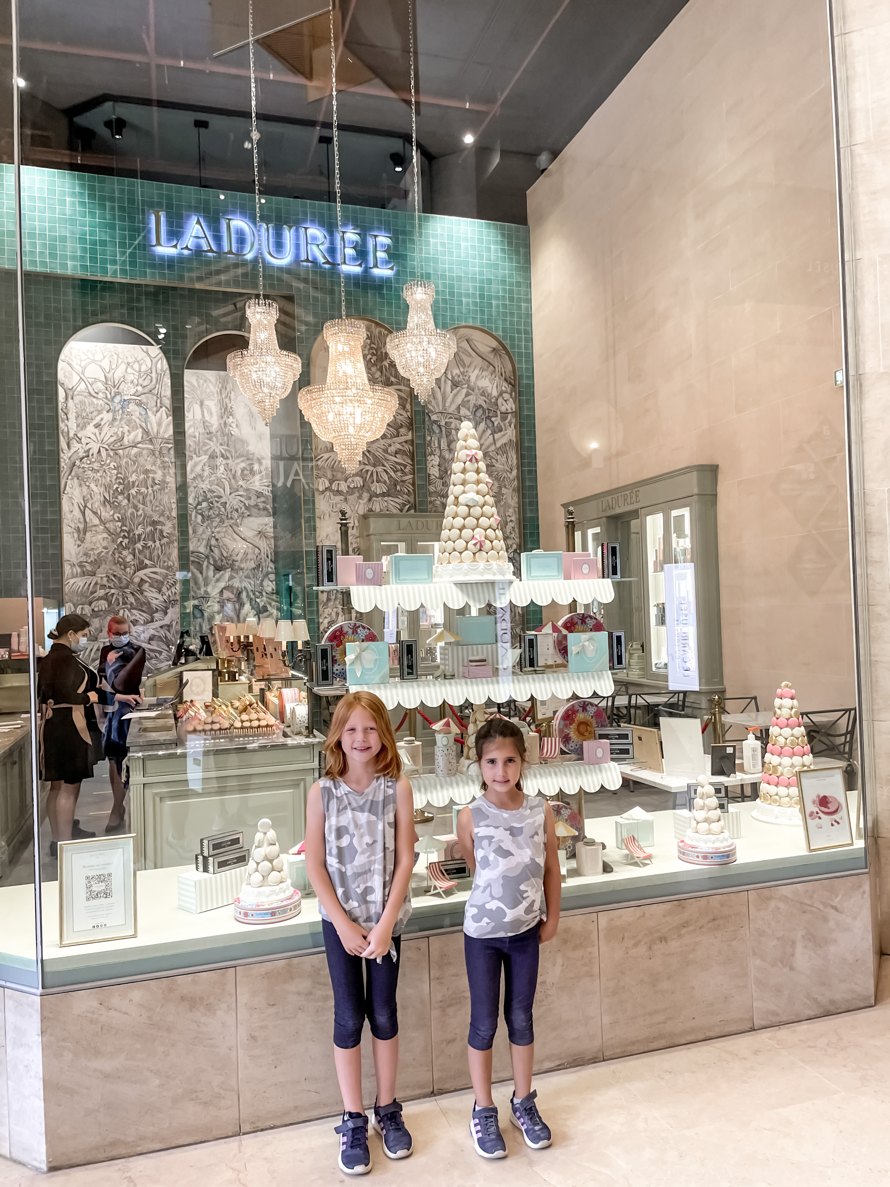 Macarons at Ladurée - One Weekend in Paris with kids