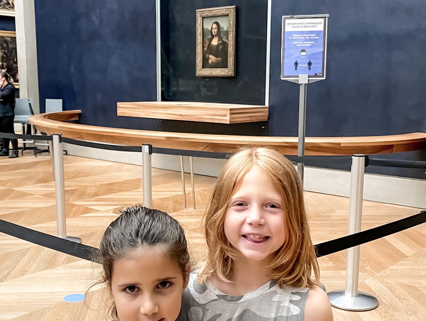 Mona Lisa at the Louvre - One Weekend in Paris with kids